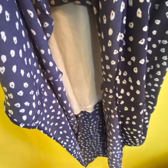 Maison Jules Polka Dot V-Neck Casual Dress sleeveless size medium - Picture 4 of 4